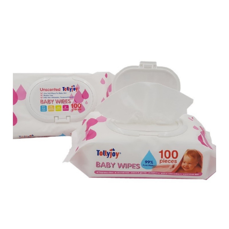 Tollyjoy Baby Wipes 100sX2 (Scented/Unscented)